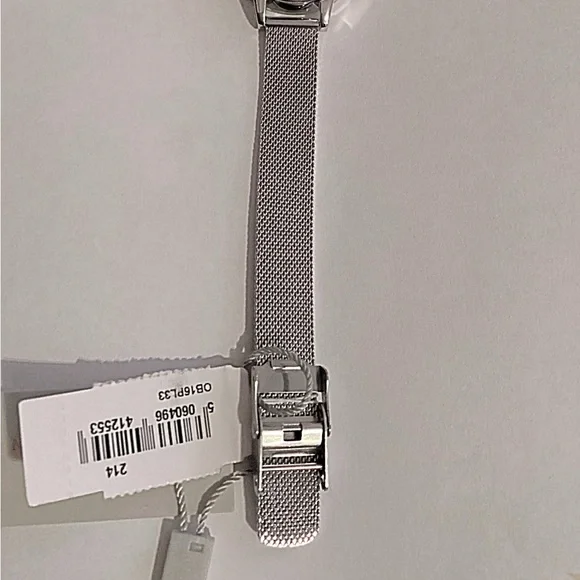 Olivia Burton Midi Parlour Silver Floral Watch - Picture 7 of 12